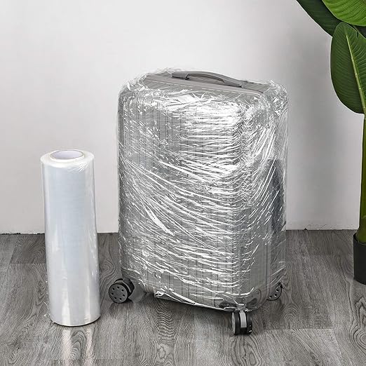 18" x 1500ft x 80 Gauge Thick (20 Micron) Clear Cast Pallet Stretch Wrap Film [Pack of 4 Rolls, 1500' Per Roll, Total 6000']