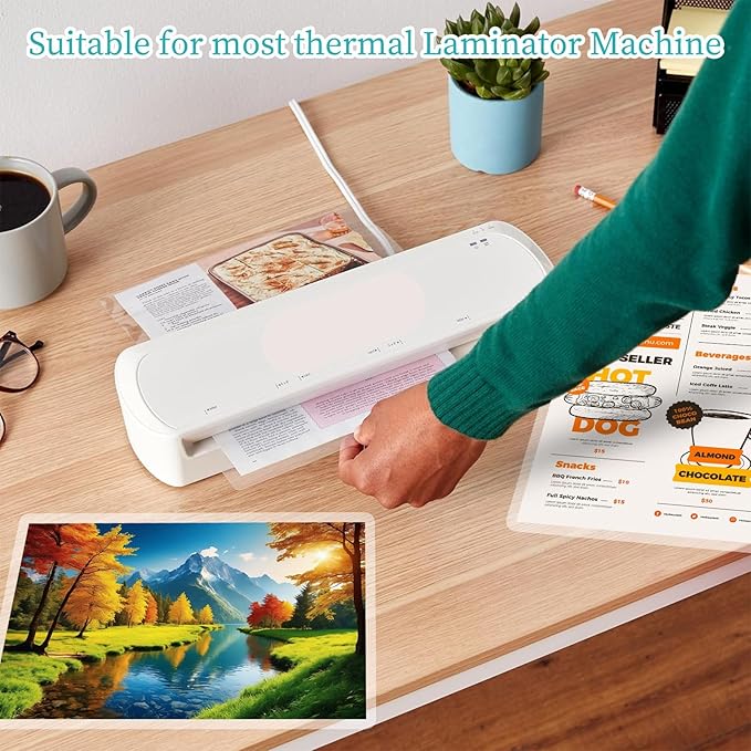 5 mil Thermal Laminating Pouches, Clear 9 x 11.5 Inch Laminating Sheet Paper for Thermal Laminator, Holds 8.5" x 11" Letter Size Lamination Sheets (500 Pack)