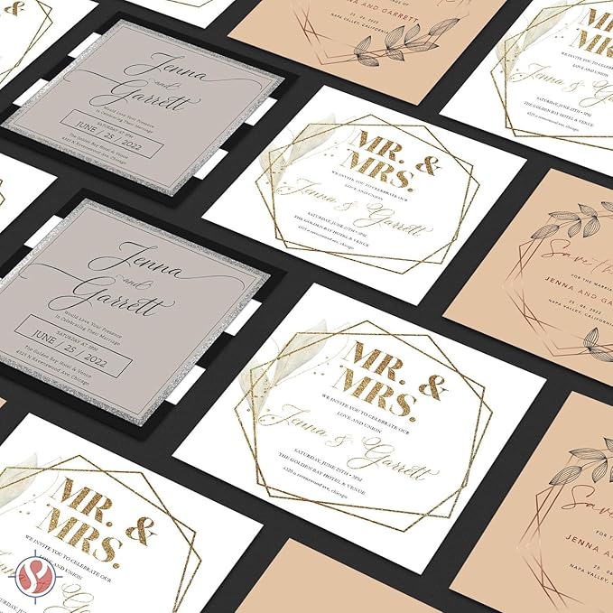 Half Letter Size, 8.5" x 5.5" Pastel Color Cardstock Paper for Arts and Crafts, Scrapbooking, Stationery Printing | Medium Weight 67lb Vellum Bristol (147gsm) Card Stock | 100 Sheets per Pack | White