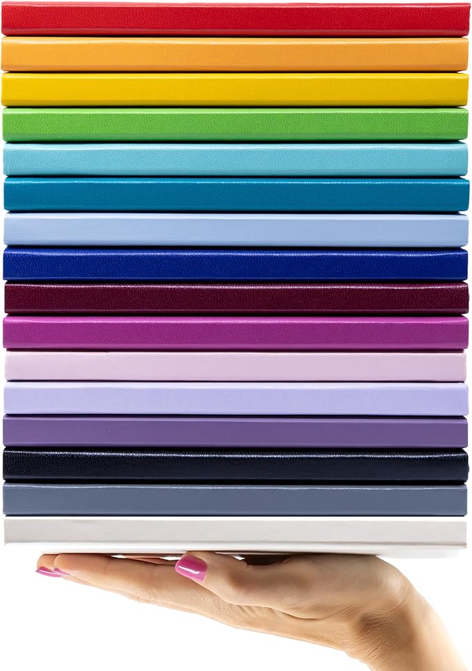 PAPERAGE Dotted Journal Notebook, (Raspberry), 160 Pages, Medium 5.6 in x 8 in - 100 GSM Thick Paper – Hardcover Journaling Notebook for Work, School & Bullet Journaling