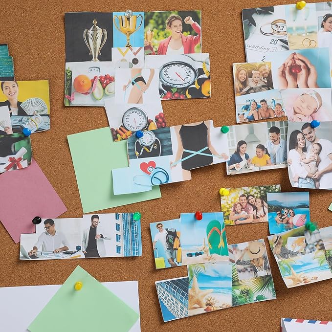 uxcell 800 Pcs Push Pins, Map Thumb Tacks 4mm Round Head Decorative Push Pins for Bulletin Board Home Office Travel Wall DIY Crafts Map Photo, Rose Gold