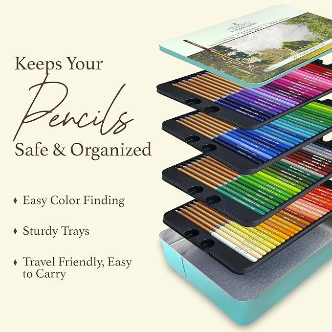 SCHPIRERR FARBEN - Premium Colored Pencils, Oil-Based Coloring Pencils, Soft-Core Color Pencil Set for Adults & Children, Non-Toxic Colored Pencil for Coloring, Sketching, & Doodling, 96 Colors