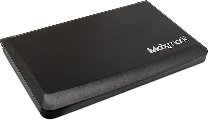 MaxMark Large Premium Black Ink Stamp Pad - 3.5" x 6.25" - Quality Felt Pad