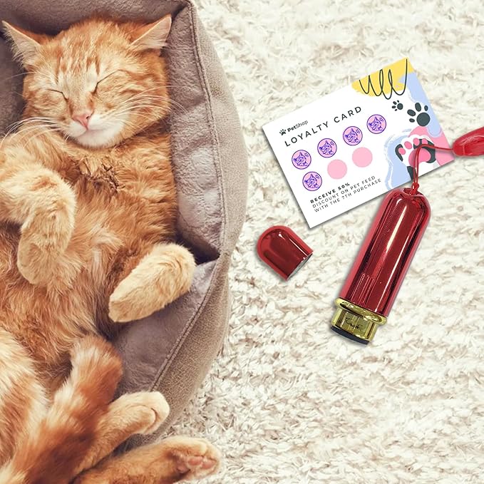 Custom Loyalty Card Stamp Personalized Self Inking Stamp for Business, Pet, Reward - Small Round Rubber Stamp