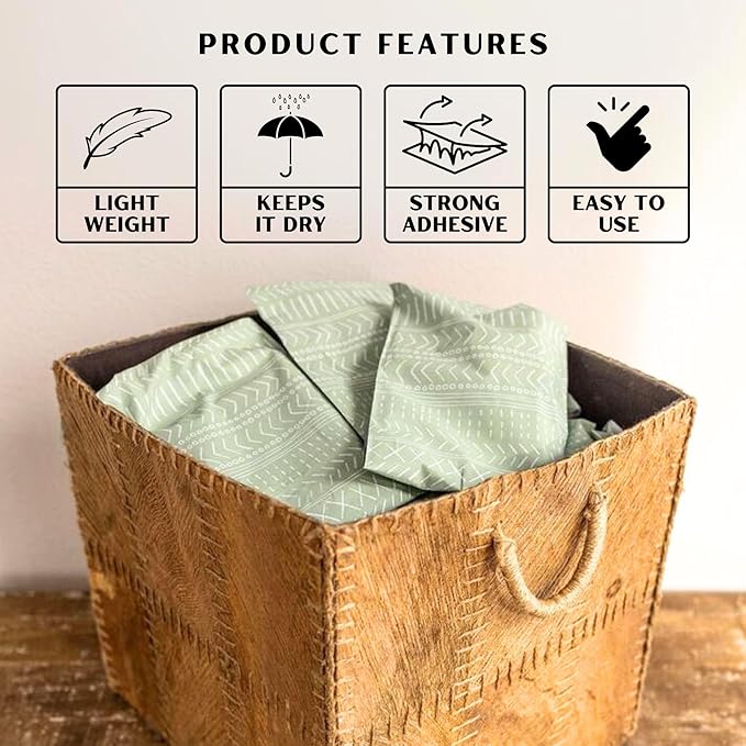 Poly Mailers 6x9 Inch 100 Pack Small Shipping Bags Strong Thick Mailing Envelopes | Self Sealing Adhesive | Waterproof & Tear Resistant | Small Business Packaging for Clothing - Boho Sage Green