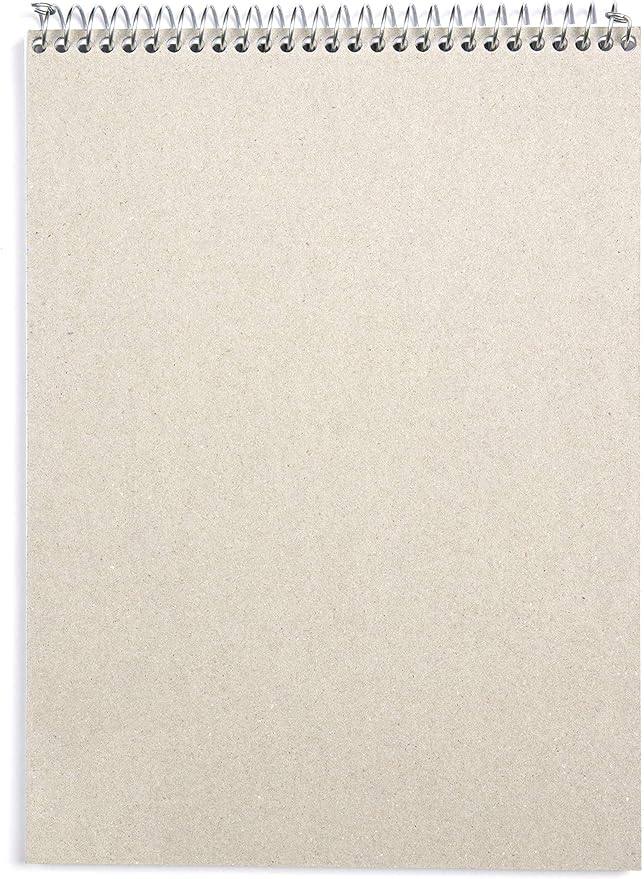 Mintra Office TOP BOUND Durable Spiral Notebooks (Black, College Ruled 3pk)