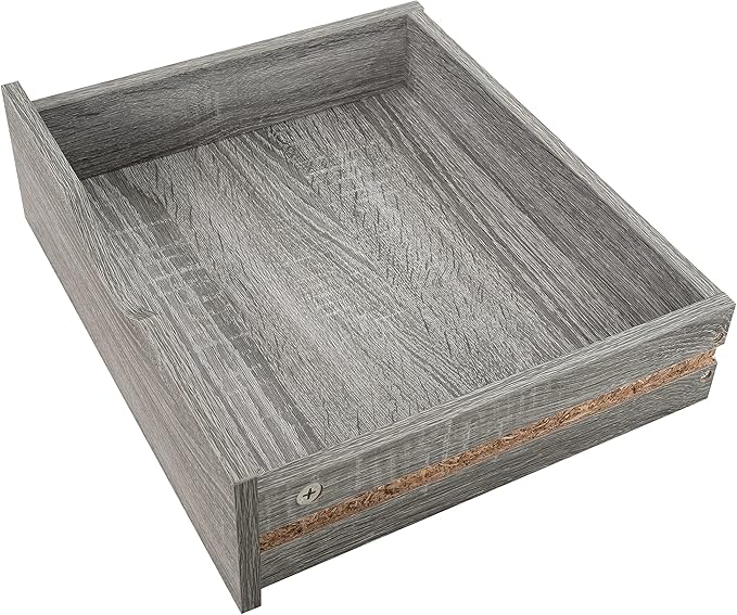 Naomi Home 5 Drawer Office Storage File Cabinet, Under Desk Cabinets for Organization Filing Cabinet with Wheels, Printer Stand Storage, 180 lbs Capacity - Gray Oak 11394AM