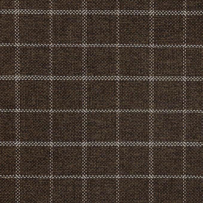 Home Decor | Dinah Collection Modern Storage Ottoman | Ottoman with Storage for Living Room & Bedroom(Brown Windowpane Fabric)