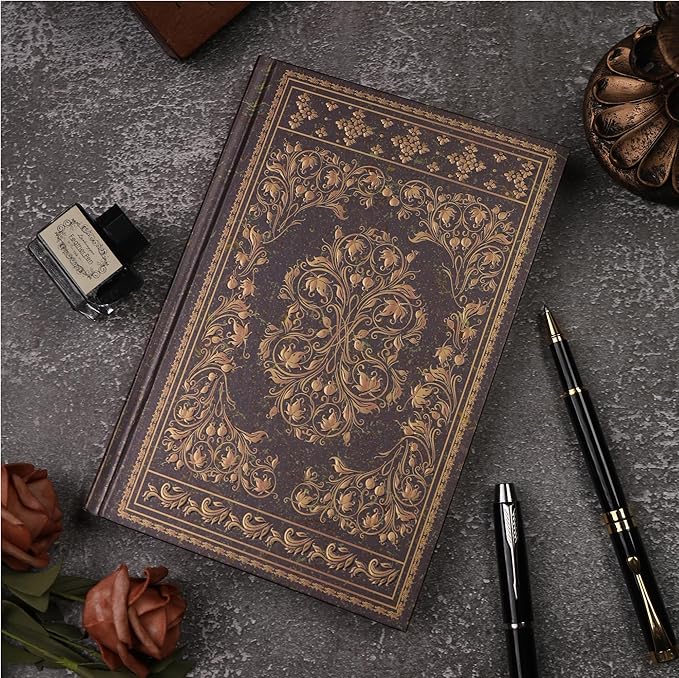 Line Notebooks for Women Men, A5 Aesthetic Hardcover Ruled Diary, 100 GSM Journals for Writing for Work, Note Taking, Office School