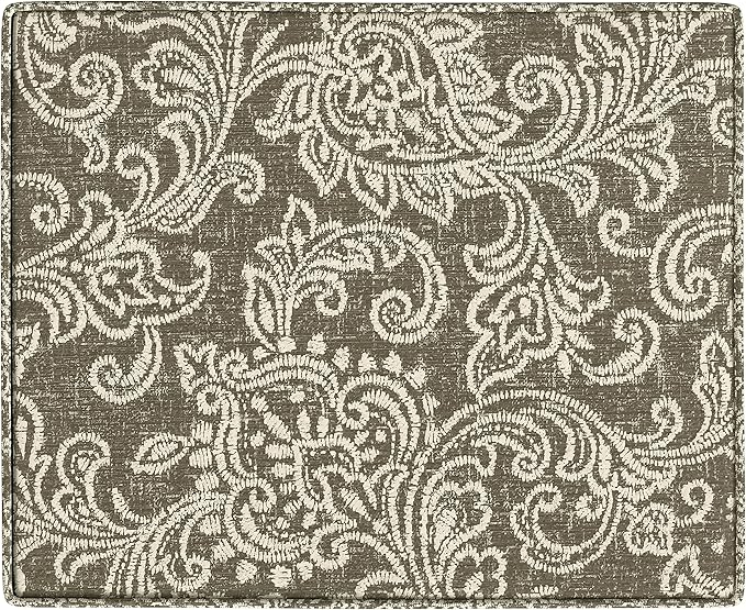 Home Decor | Dinah Collection Modern Storage Ottoman | Ottoman with Storage for Living Room & Bedroom(Brown Jacobean Print)